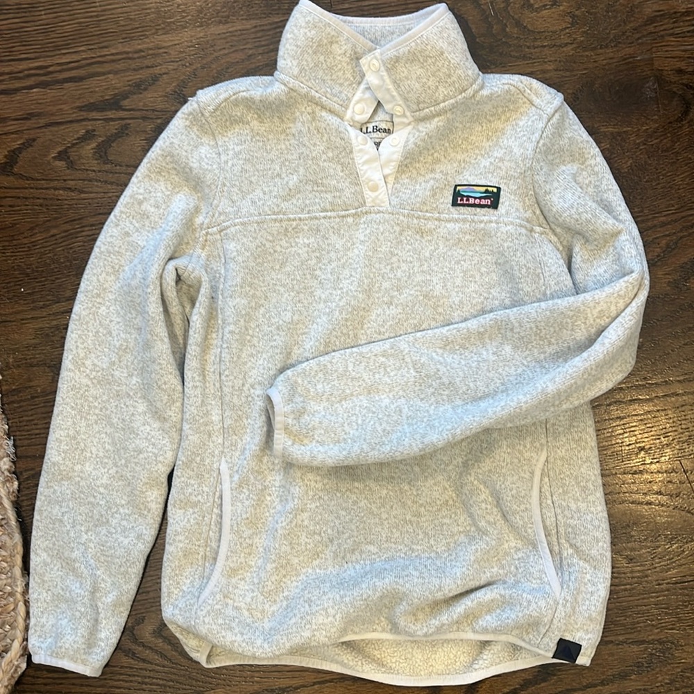 Quarter button up LL bean fleece